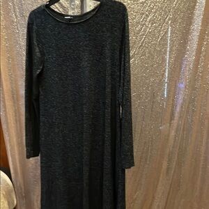Old Navy Black Long Sleeve flowy Dress